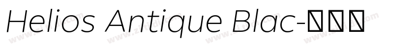 Helios Antique Blac字体转换